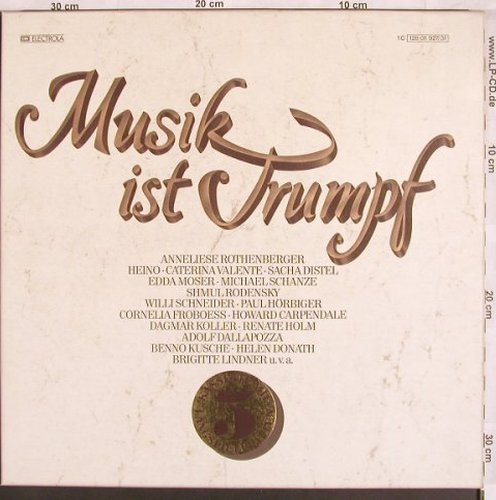 V.A.Musik Ist Trumpf: Originalaufn. ZDF-Show,100 Tr.,Box, EMI(128-31 927/31), D, 1976 - 5LP - X3879 - 10,00 Euro