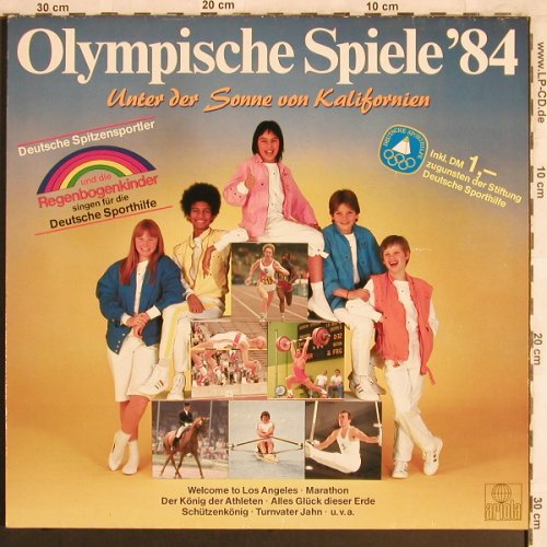 V.A.Olympische Spiele'84: Unter der Sonne von Kalifornien,Foc, Ariola(40 895 5), D, 1984 - LP - X3954 - 6,00 Euro