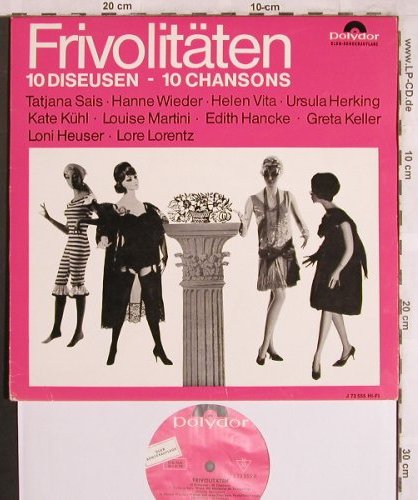V.A.Frivolitäten: 10 Chansons, Club Auflage,  vg+/m-, Polydor(J 73 555), D,  - 10inch - X4036 - 6,00 Euro