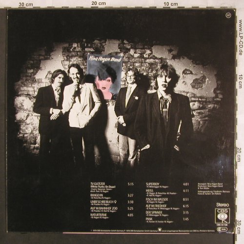 Hagen Band,Nina: Same,+Beilage, CBS(CBS 83 136), NL, 1978 - LP - X4487 - 7,50 Euro
