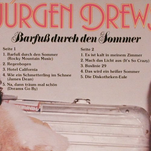 Drews,Jürgen: Barfuß durch den Sommer, Foc, WB(56 380), D, 1977 - LP - X4665 - 7,50 Euro