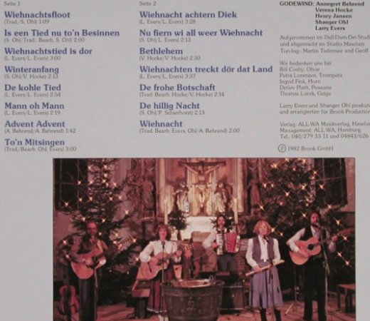 Godewind: Wiehnacht Achtern Diek, Brook(0060.546), D, 1982 - LP - X4984 - 5,50 Euro