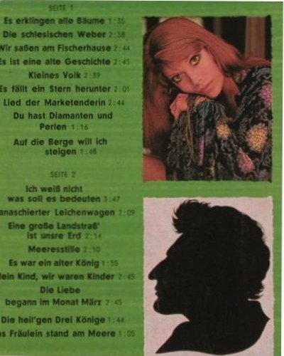 Ebstein,Katja: singt Heinrich Heine, Foc, HörZu(C 062-29 578), D, 1975 - LP - X4987 - 24,00 Euro