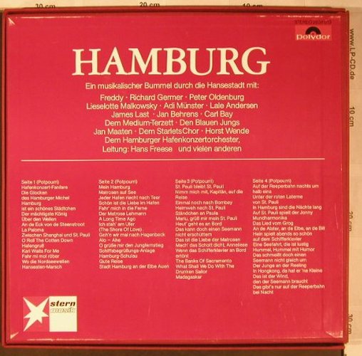 V.A.Hamburg-Ein musikalischer: Bummel dorch die Hansestadt,Box, Polydor-Stern Musik(2414 016/017), D,Booklet, 1967 - 2LP - X5171 - 10,00 Euro