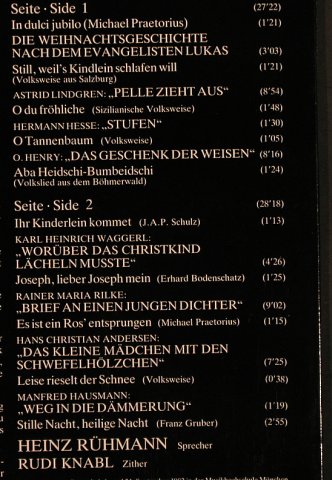 Rühmann,Heinz: Weihnachten mit,in Musik u.Dichtung, Orfeo(S 037821), D, 1982 - LP - X518 - 4,00 Euro