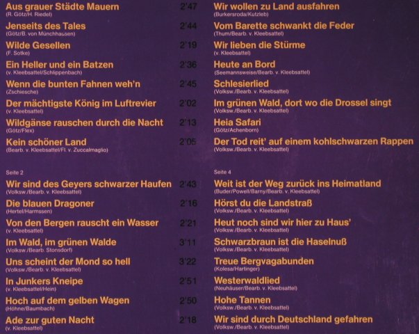 Heino: Fahrtenlieder-Album,Texte-Foc, EMI(C 188-29 573/4), D, Ri,  - 2LP - X5194 - 9,00 Euro