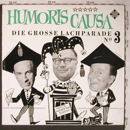 V.A.Humoris Causa: Die große Lachparade No.3, Telefunken(SLE 14 424-P), D,  - LP - X5437 - 5,50 Euro