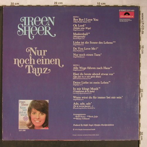 Sheer,Ireen: Nur noch einen Tanz, Polydor(2371 490), D, 1974 - LP - X5447 - 7,50 Euro