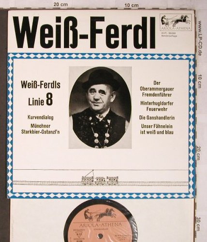 Weiss Ferdl: Weiß Ferdl's Linie 8,Sonderauflage, Ariola(53 030), D, Mono,  - 10inch - X5508 - 6,00 Euro