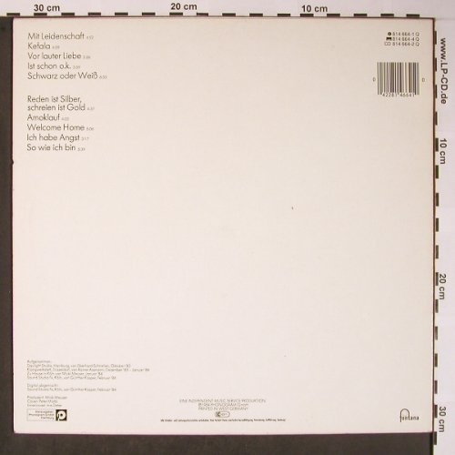 Deter Band,Ina: Mit Leidenschaft (gelb), Fontana(814 664-1 Q), D, 1984 - LP - X5820 - 5,50 Euro