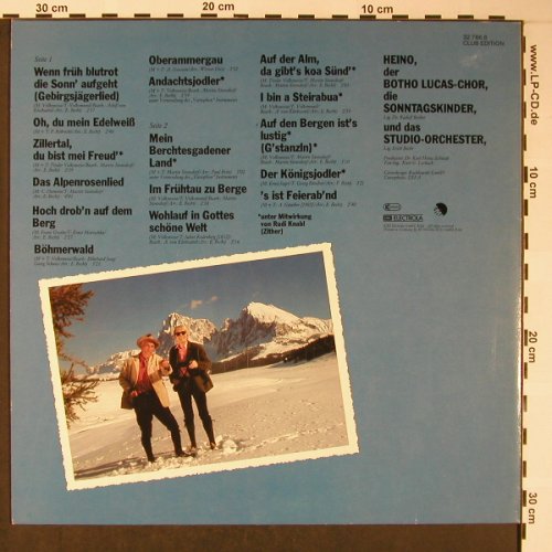 Heino: Lieder der Berge 2, Club Edition, EMI(32 766 8), D, wol, 1981 - LP - X5829 - 5,50 Euro