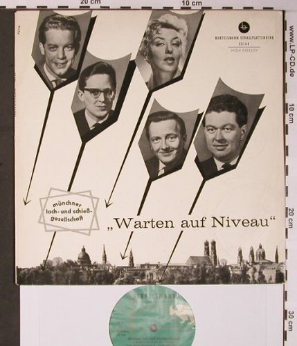 Münchner Lach-u.Schießgesellschaft: Warten auf Niveau, vg+/m-, Bertelsmann(53 144), D, 1959 - 10inch - X5857 - 12,50 Euro
