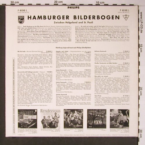 V.A.Hamburger Bilderbogen: 25 Tr..Hafenkonzert...P.Oldenburg, Philips, vg+/m-(P 48 040 L), D,Foc,Mono, 1963 - LP - X6075 - 9,00 Euro