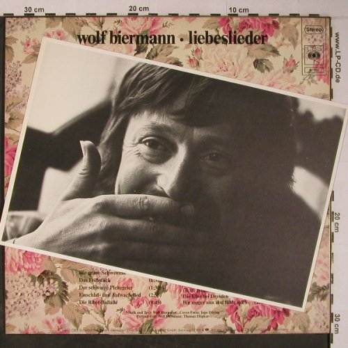 Biermann,Wolf: Liebeslieder,+Bild, m/m, CBS(CBS 80 982), NL, 1975 - LP - X6205 - 12,50 Euro