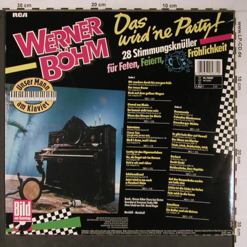 Böhm,Werner: Das wird'ne Party !,28Stimmungsknül, RCA(PL70567), D, 1984 - LP - X6378 - 7,50 Euro