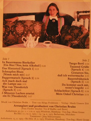 Feddersen,Helga: Singt und Spricht, WB(56120), D, 1975 - LP - X7002 - 12,50 Euro