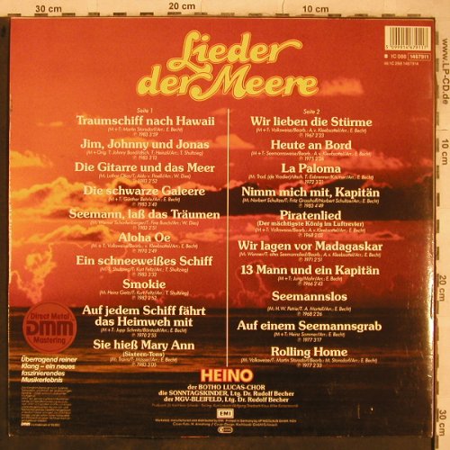 Heino: Lieder der Meere, EMI(1C088 1467911), D,  - LP - X732 - 4,00 Euro