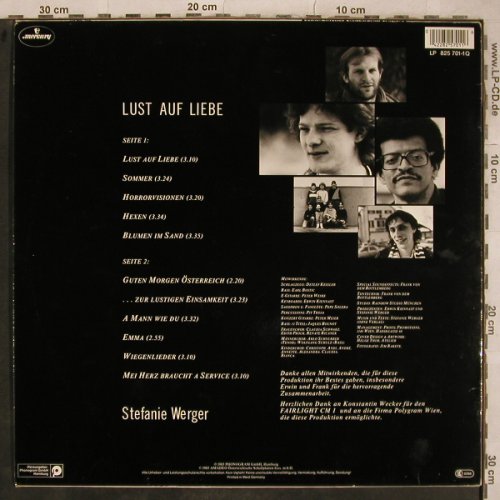 Werger,Stefanie: Lust auf Liebe, Mercury(), D, 1985 - LP - X734 - 4,00 Euro