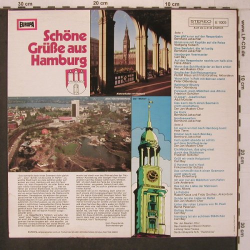 V.A.Schöne Grüsse aus Hamburg: Carl Bay Hein Timm...28 Tr., Europa(E 1005), D, 1973 - LP - X7539 - 5,00 Euro