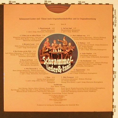Schrammel, Johann u. Josef: Tänze und Lieder,Foc,(Fritz Muliar), Polyhymnia(Z 897802), A, 1978 - LP - X8392 - 9,00 Euro