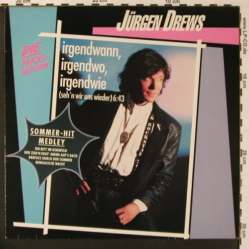 Drews,Jürgen: Irgendwann,Irgendwo +1, Medley, Polydor(889 141-1), D, woc, 1989 - 12inch - X8909 - 3,00 Euro