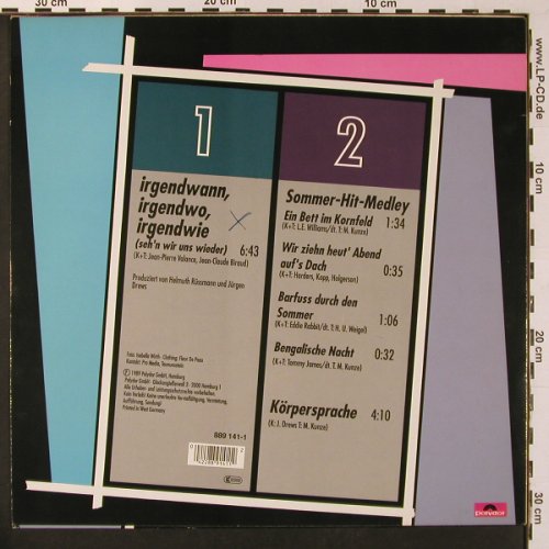 Drews,Jürgen: Irgendwann,Irgendwo +1, Medley, Polydor(889 141-1), D, woc, 1989 - 12inch - X8909 - 3,00 Euro