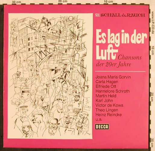 V.A.Es lag in der Luft: Chansons d.20er Jahre, Decca, Schall&Rauch 21(SLK 16 601), D,  - LP - X892 - 12,50 Euro