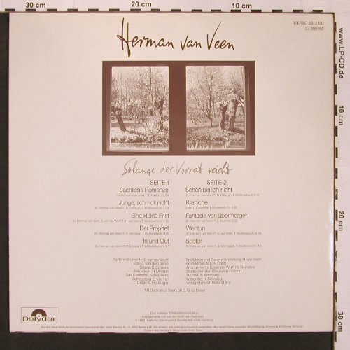 Van Veen,Herman: Solange der Vorrat reicht, Polydor(2372 150), D, 1982 - LP - X9048 - 6,00 Euro
