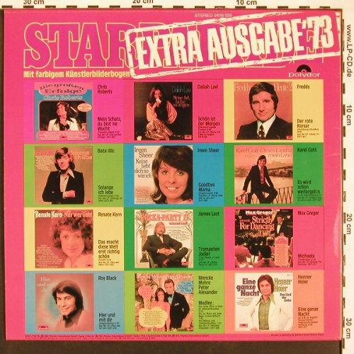 V.A.Starparade - Extraausgabe: Chris Roberts.. Max Greger, Booklet, Polydor(2416 035), D, 1973 - LP - X9416 - 6,00 Euro