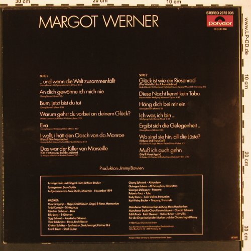 Werner,Margot: Häng Dich Bei Mir Ein, Polydor(2372 006), D, 1980 - LP - X9458 - 6,00 Euro