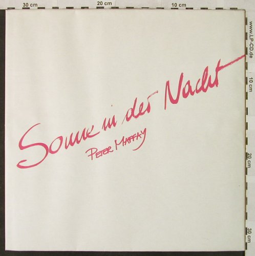 Maffay,Peter: Sonne in der Nacht,Tournee-Poster86, Teldec(6.26200 AS), D, 1985 - Poster - X952 - 5,00 Euro