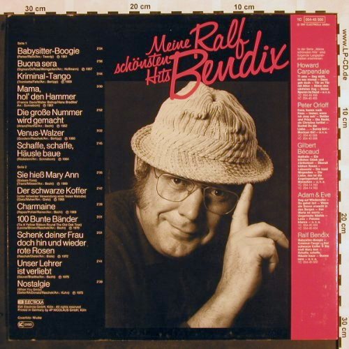 Bendix,Ralf: Meine schönsten Hits, EMI(054-45 500), D,  - LP - X956 - 5,00 Euro