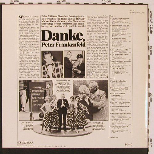 Frankenfeld,Peter: Danke,Seine berühm.Lieder..., EMI, Club Ed.(38119 4), D,  - LP - X9851 - 6,00 Euro