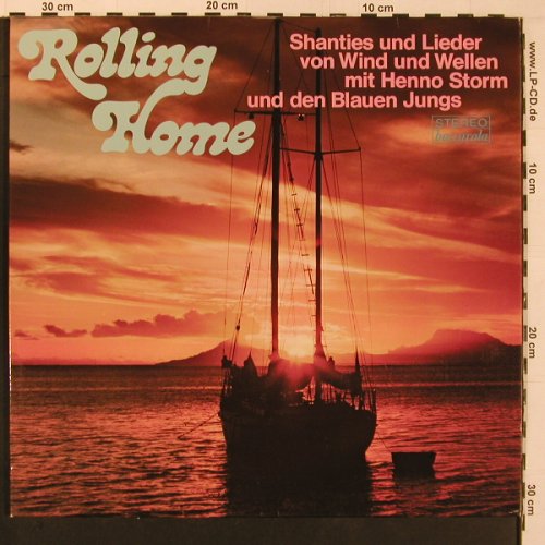 V.A.Rolling Home: Shanties u.Lieder...mit Henno Storm, Baccarola(88 980 XLU), D,  - 2LP - X9896 - 7,50 Euro