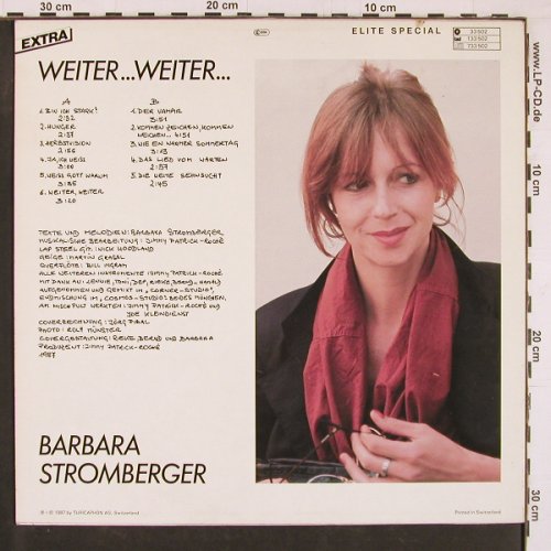 Stromberger,Barbara: Weiter...weiter.., Elite Special(LP 33502), CH, 1987 - LP - Y1220 - 7,50 Euro