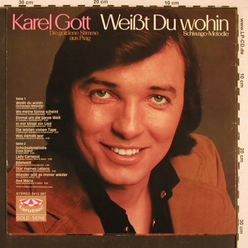 Gott,Karel: Weißt Du wohin, Karussell(2415 067), D, 1972 - LP - Y1357 - 6,00 Euro