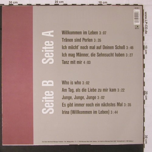 Haller,Hanne: Willkommen Im Leben, Metronome(849 400-1), D, 1991 - LP - Y1784 - 7,50 Euro