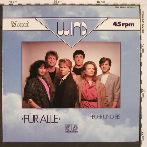 Wind: Für Alle / Feuer und Eis, Jupiter(881 829-1), D, 1985 - 12inch - Y2078 - 3,00 Euro
