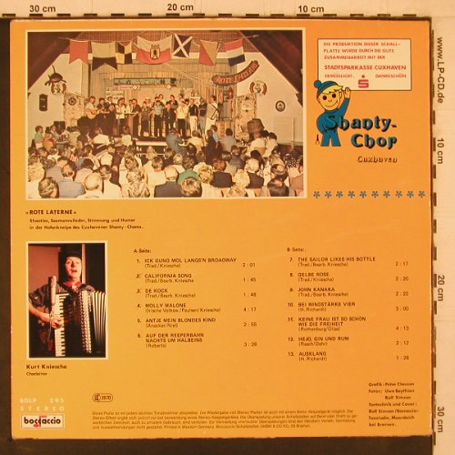 Shanty-Chor Cuxhaven: Wolken Wind u.Wogen, Kurt Kniesche, Boccaccio(BOLP 295), D,  - LP - Y2350 - 6,00 Euro