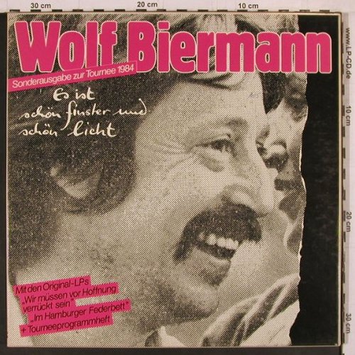 Biermann,Wolf: Es ist schön finster u. schn Licht, EMI, Box(1C 2LP 134), D, m /vg+, 1984 - 2LP - Y2370 - 7,50 Euro