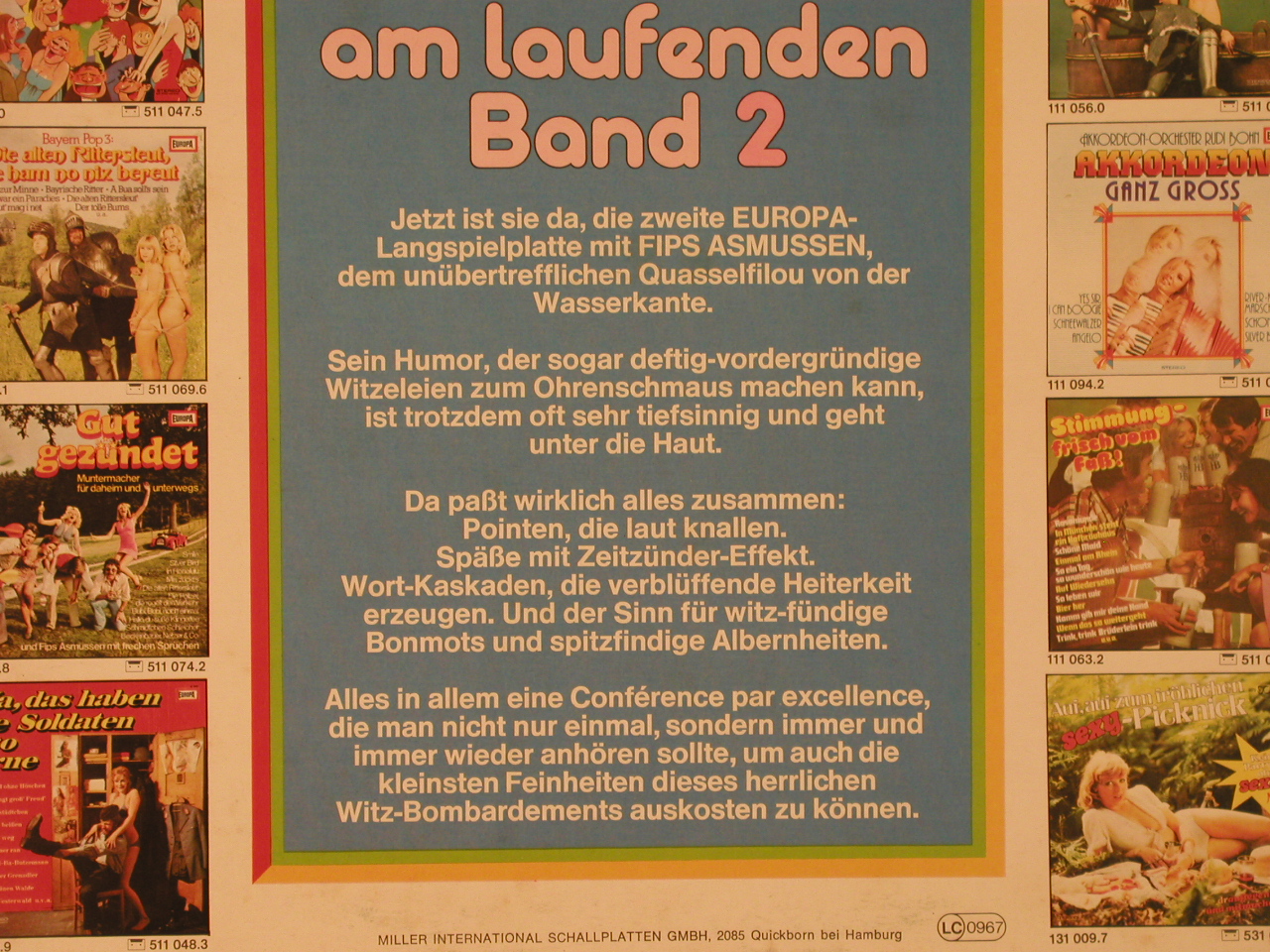 Asmussen,Fips: Witze am laufenden Band 2, Europa(111 057.8), D, 1975 - LP - Y2375 - 6,00 Euro