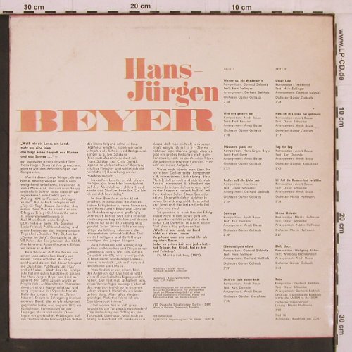 Beyer,Hans-Jürgen: Same, Amiga (red)(8 55 402), DDR, 1975 - LP - Y2382 - 6,00 Euro