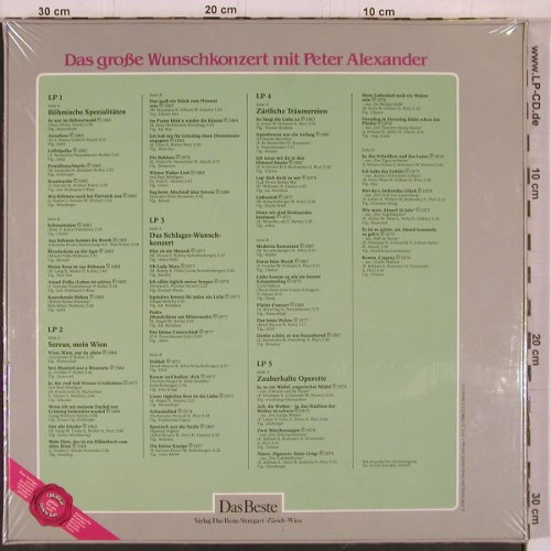 Alexander,Peter: Das Grosse Wunschkonzert mit,FS-New, Das Beste(PAL 21 7780 62), D, 1986 - 5LP - Y2384 - 15,00 Euro