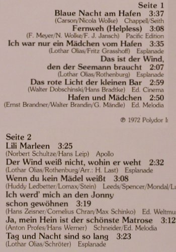 Andersen,Lale: Ihre Grossen Erfolge'72,StarStunden, Polydor(2416 181), D, Ri,  - LP - Y2388 - 6,00 Euro