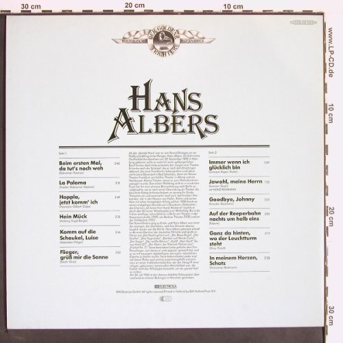Albers,Hans: Der Goldene Trichter, Originalaufn., Odeon(028-28540 M), NL,  - LP - Y2467 - 6,00 Euro