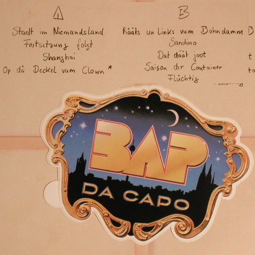 BAP: Da Capo, incl. Sticker, EMI(7 90778 1), D, 1988 - LP - Y2523 - 6,00 Euro