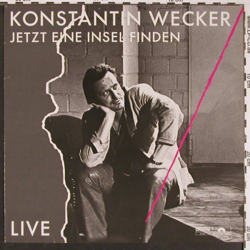 Wecker,Konstantin: Jetzt eine Insel finden, Live, Polydor(831 078-1), D, 1986 - LP - Y255 - 6,00 Euro