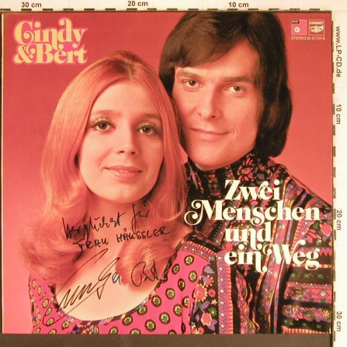 Cindy & Bert: Zwei Menschen und ein Weg,sign., Basf Corne(20 21721-3), D, 1973 - LP - Y2624 - 7,50 Euro