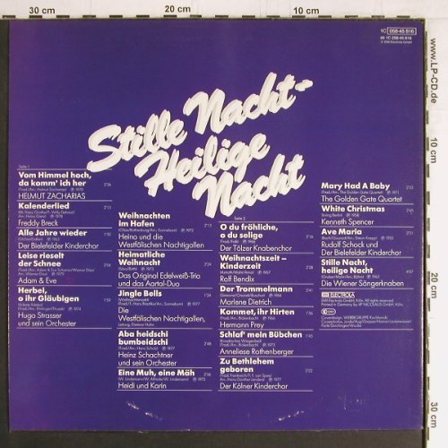 V.A.Stille Nacht - Heilige Nacht: 20 Stars und ihre schönsten.., Odeon, Ri(058-45 816), D,  - LP - Y3137 - 7,50 Euro