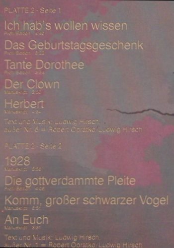 Hirsch,Ludwig: Liederbuch, Foc, Polydor(2679 075), D, 1979 - 2LP - Y3240 - 9,00 Euro